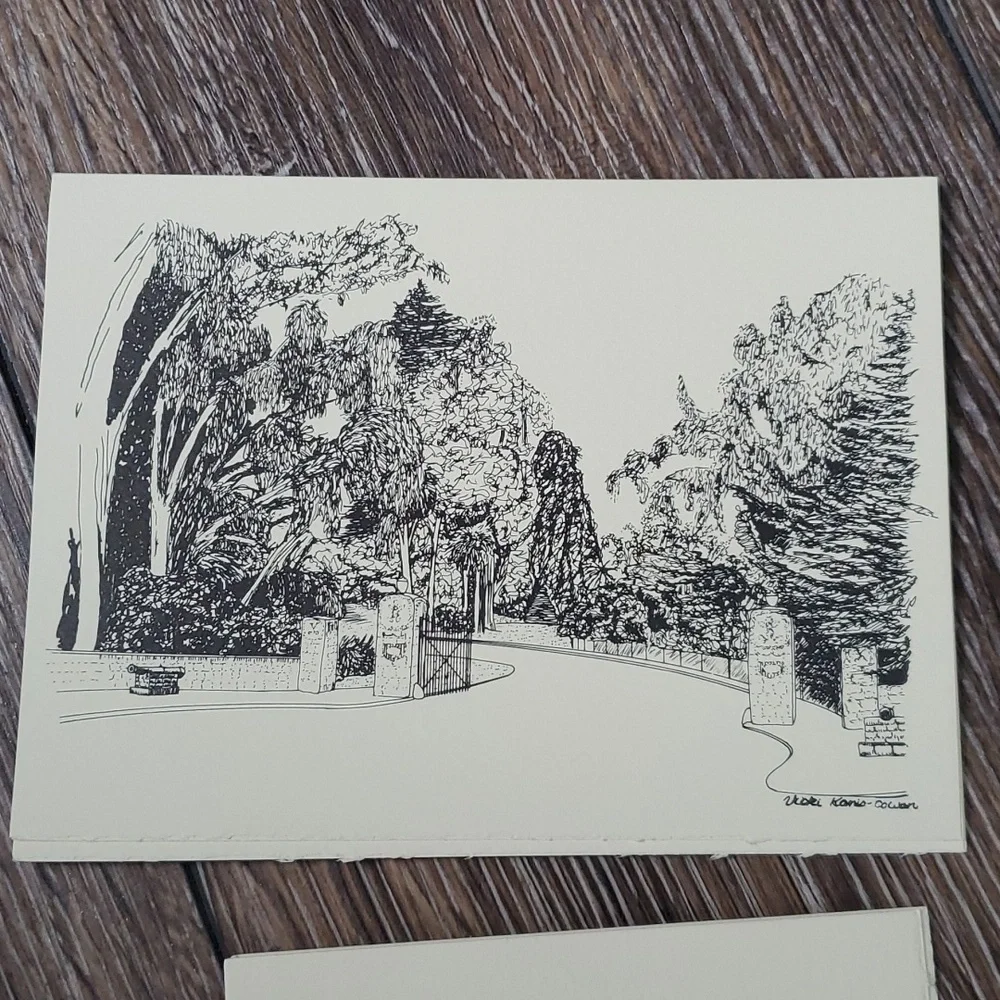Artist Scenes San Francisco Golden Gate Bridge blank Greeting Note card set